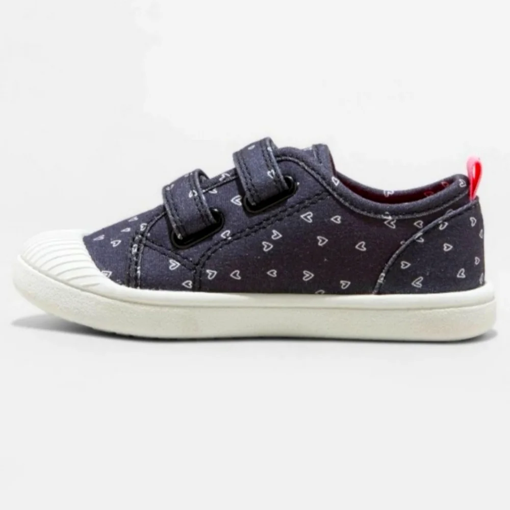 ✔️FREE WITH PURCHASE Denim Velcro Shoes Sneakers Sz 8 Kid Boho Minimalist Travel